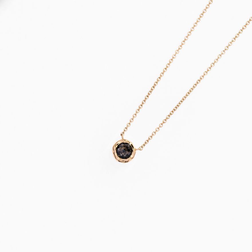 Unbounded Round Salt-and-pepper Diamond Necklace