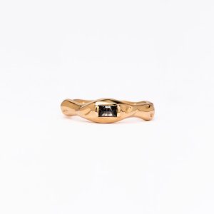 Unbounded Baguette Salt-and-pepper Diamond Ring