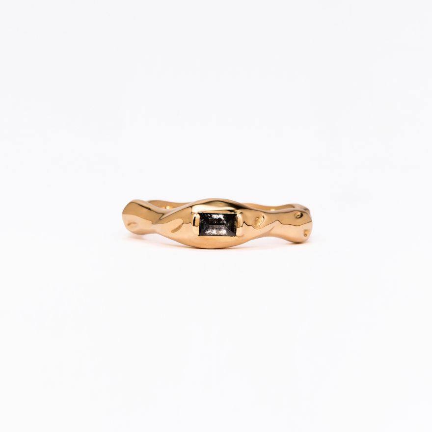 Unbounded Baguette Salt-and-pepper Diamond Ring