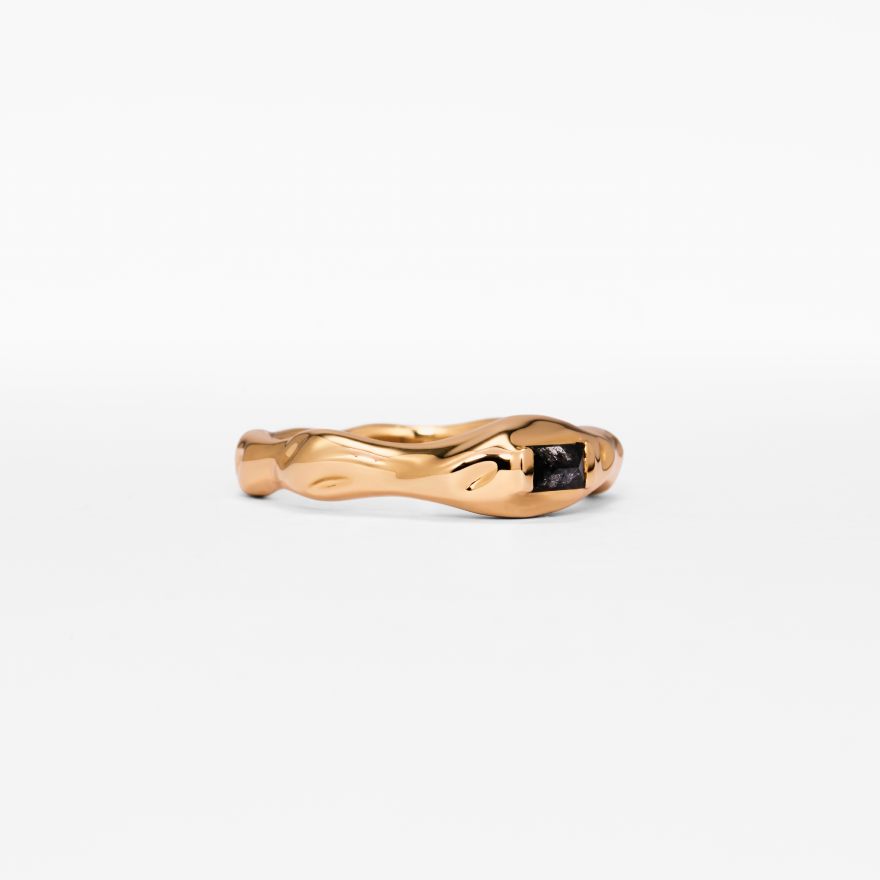 Unbounded Baguette Salt-and-pepper Diamond Ring - Image 2