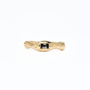 Unbounded Baguette Salt-and-pepper Diamond Ring