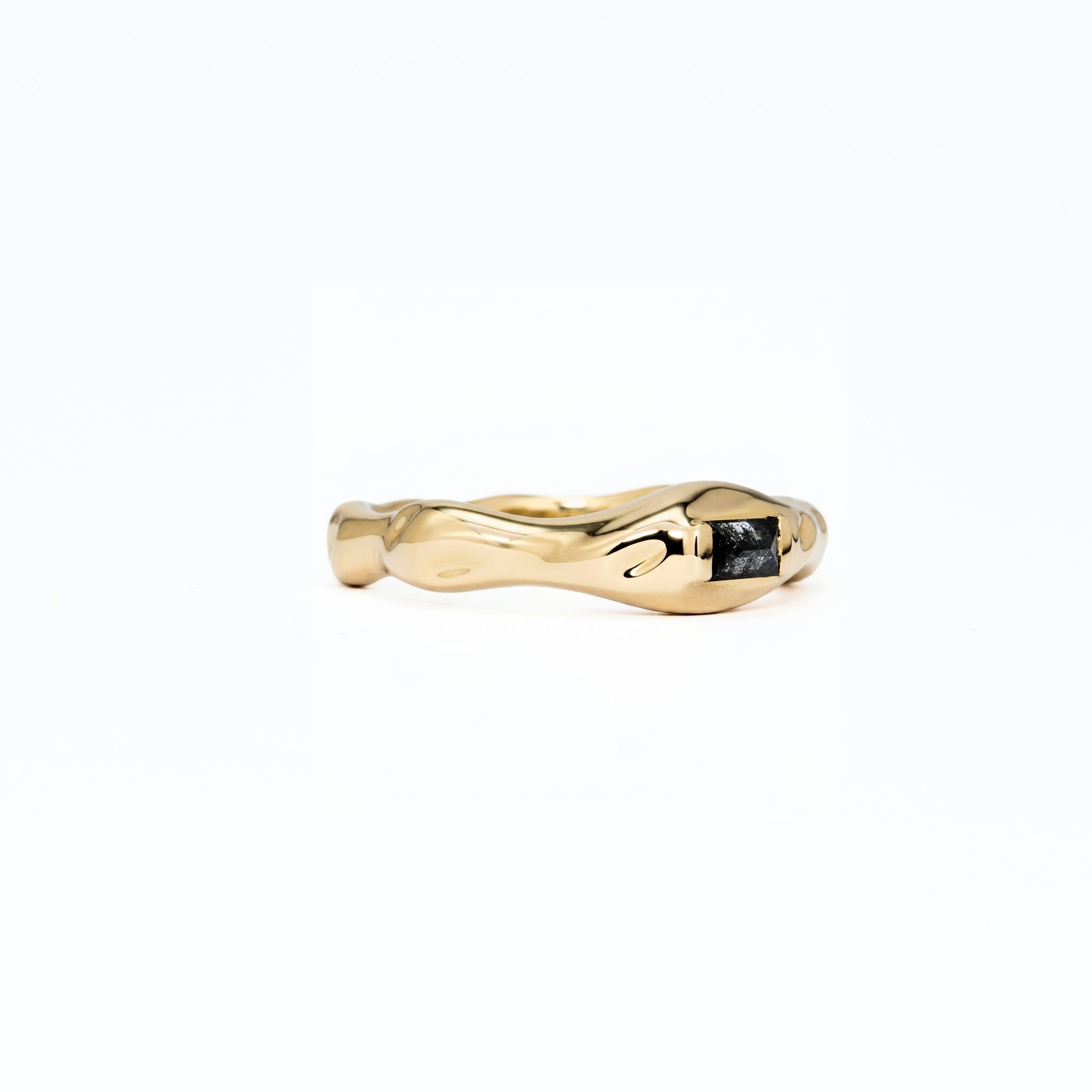 Unbounded Baguette Salt-And-Pepper Diamond Ring - Image 2
