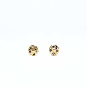 Unbounded Salt-And-Pepper Diamond Earring