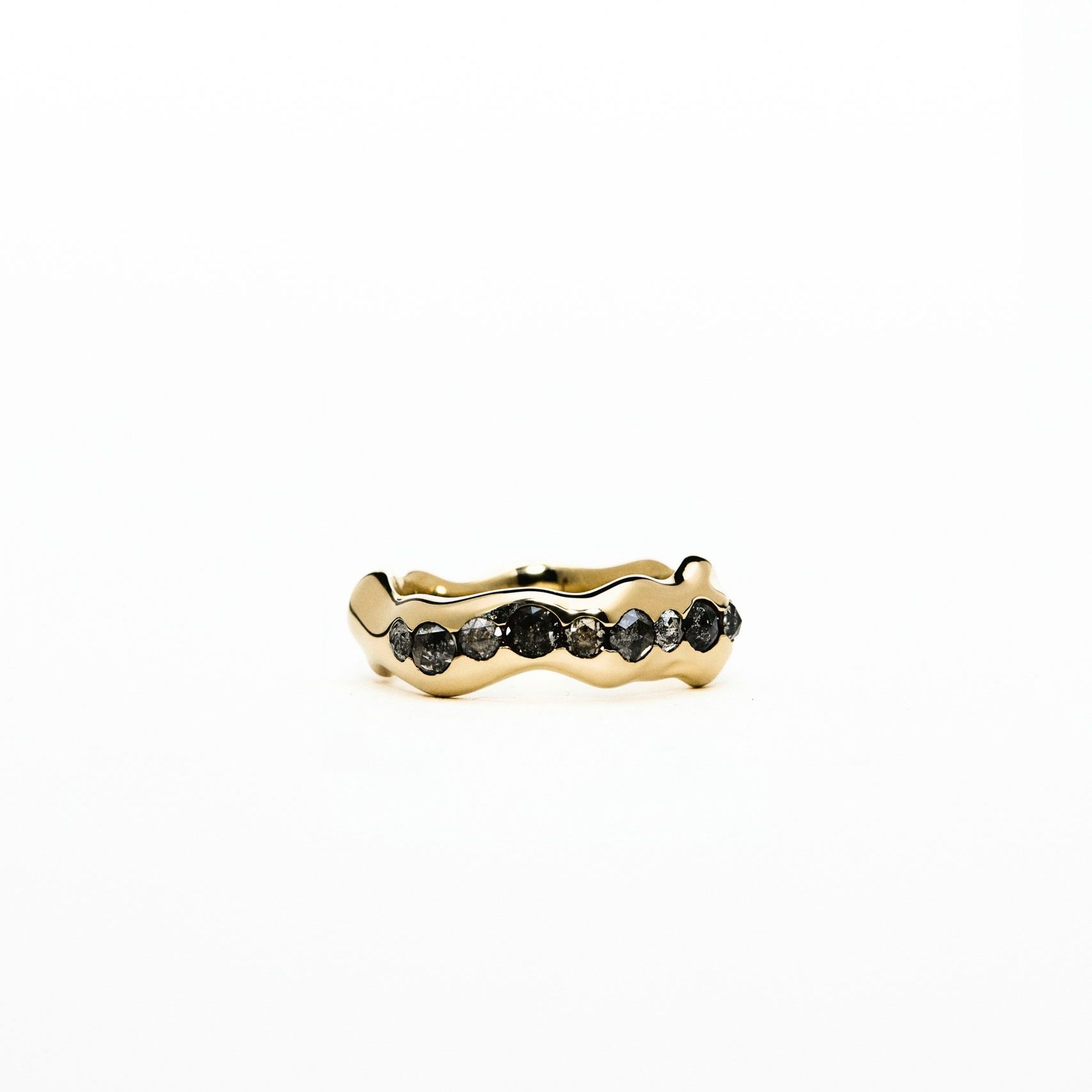 Unbounded Salt-And-Pepper Diamond Ring (Bold)